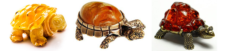 черепахи с янтарем